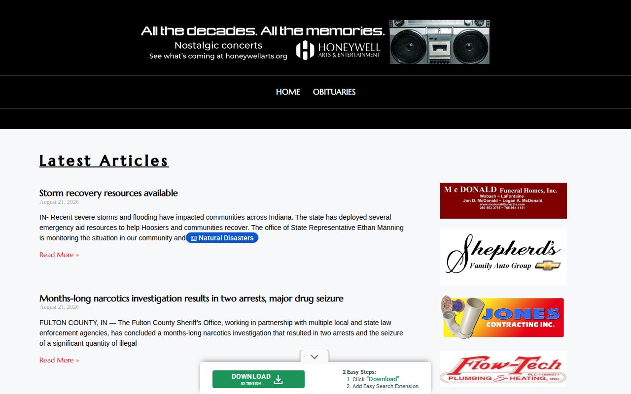 Wabash County crime news and arrest report source at Your News Local